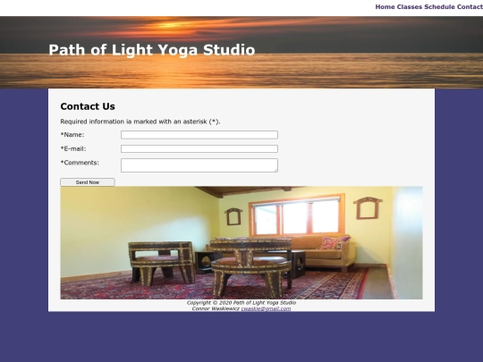 Path of Light Yoga/ch10yoga/Contact screenshot