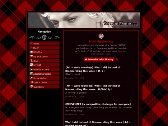 Blog screenshot