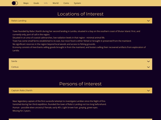 Info screenshot