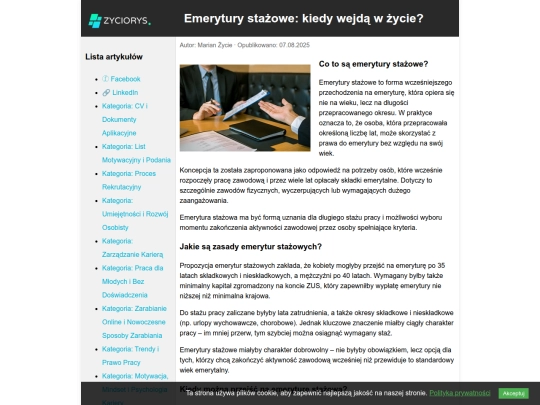 emerytury-stazowe screenshot