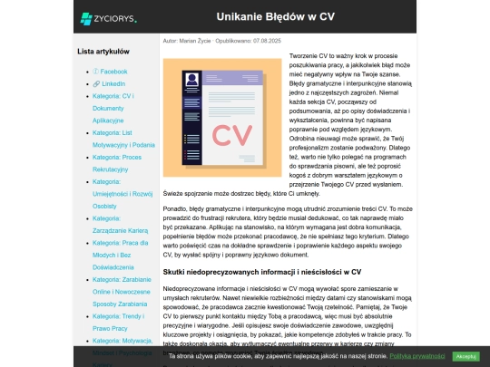 unikanie-bledow screenshot