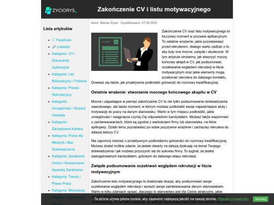 zakonczenie-cv screenshot