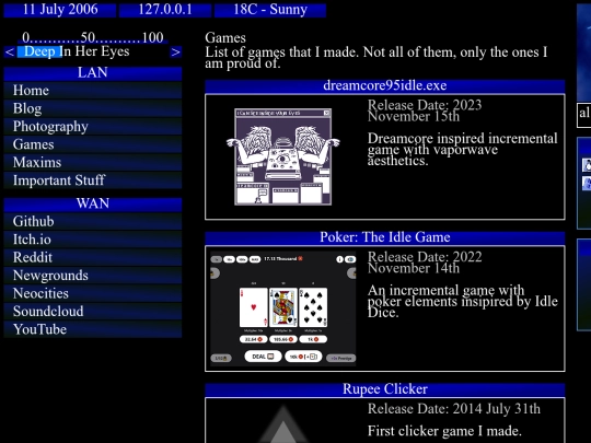 pages/games screenshot