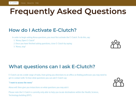 FAQ screenshot