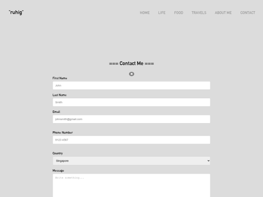 contact screenshot