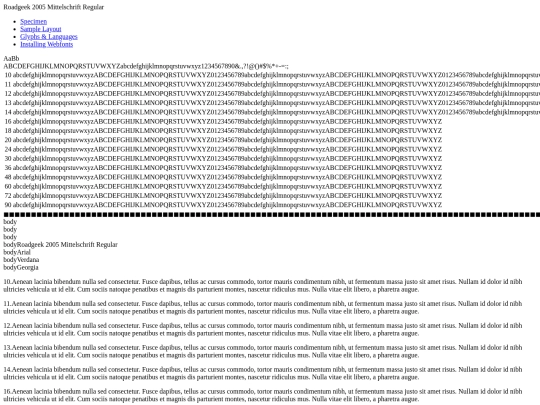 fonts/font-demo screenshot