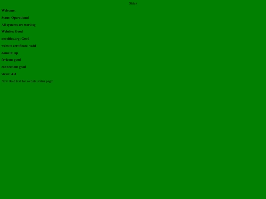 status screenshot