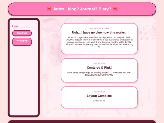 Blogtest screenshot