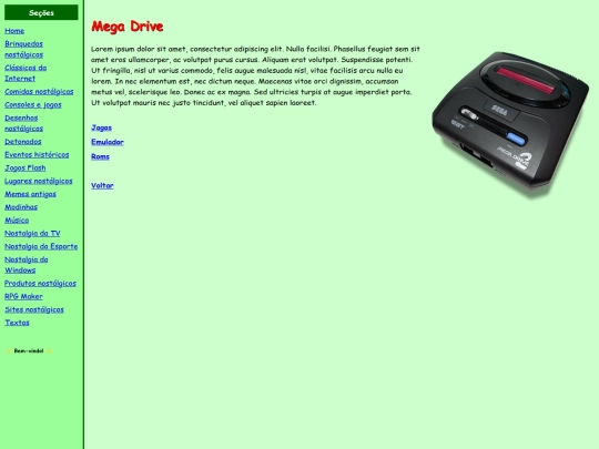 megadrive screenshot