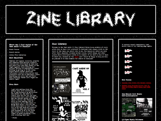 Zines screenshot