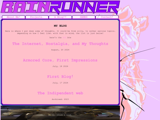 blog screenshot