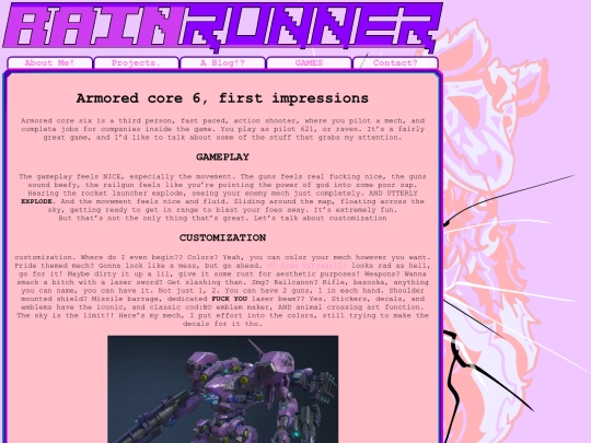 blog/ArmorCore screenshot