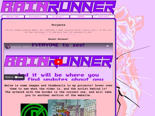 projects screenshot