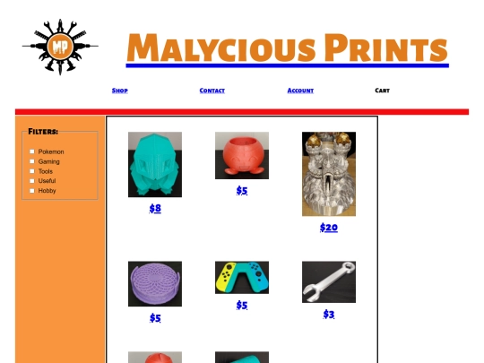 Shop screenshot