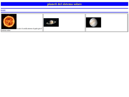 pages/pianeti screenshot