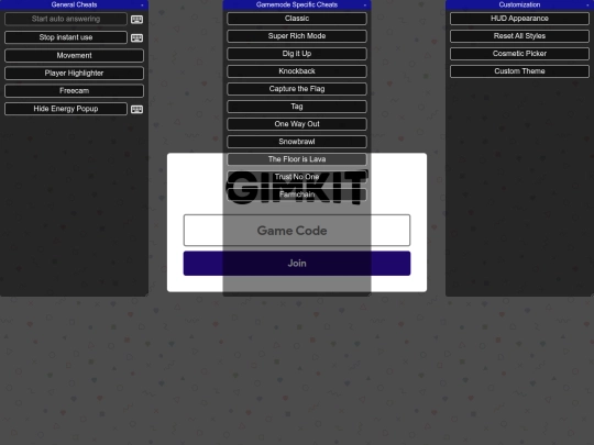 app/gimkithacks screenshot