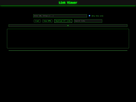 app/webcrawler screenshot