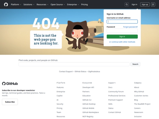 dev/github screenshot