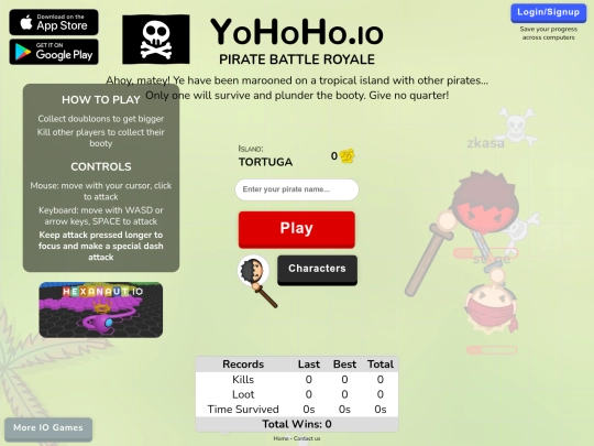 game/yohohoio screenshot