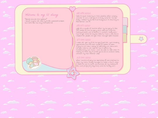 diary screenshot