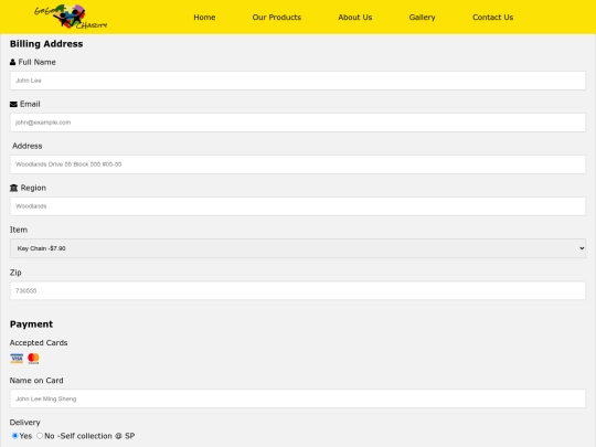 order screenshot