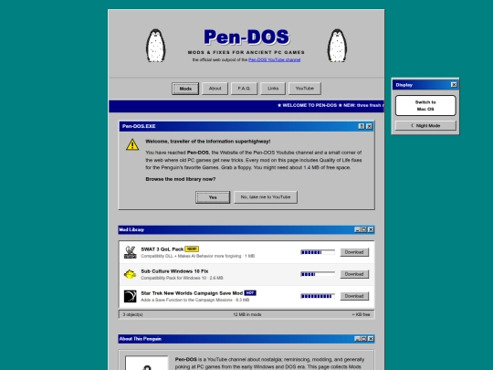 website-win95 screenshot