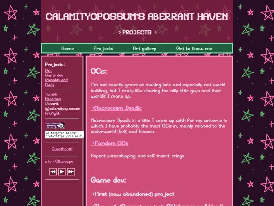 projects screenshot