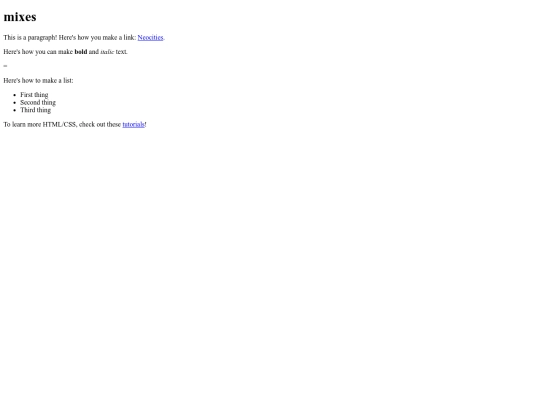 mixes screenshot