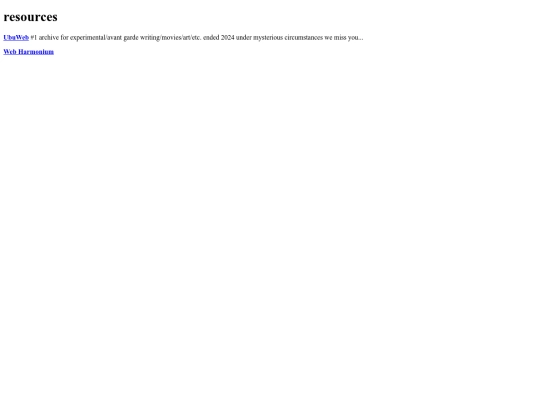 resources screenshot