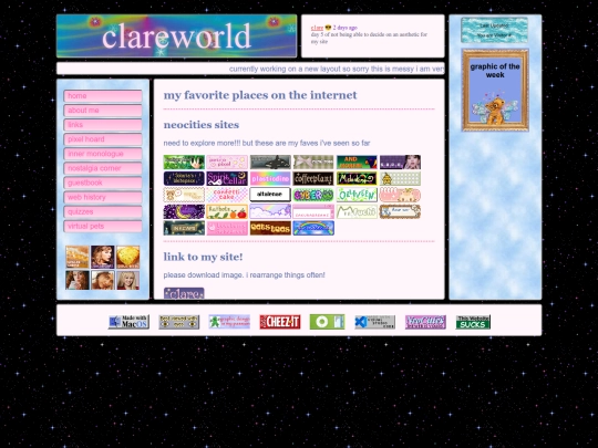 links screenshot
