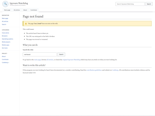 not_found screenshot