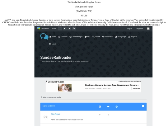 Forums screenshot