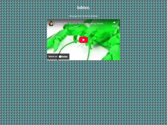 lobster screenshot