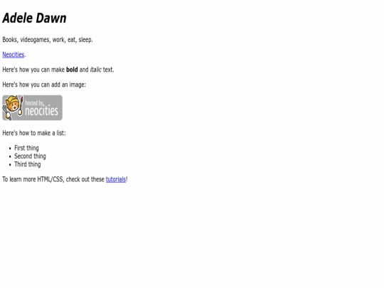 index screenshot