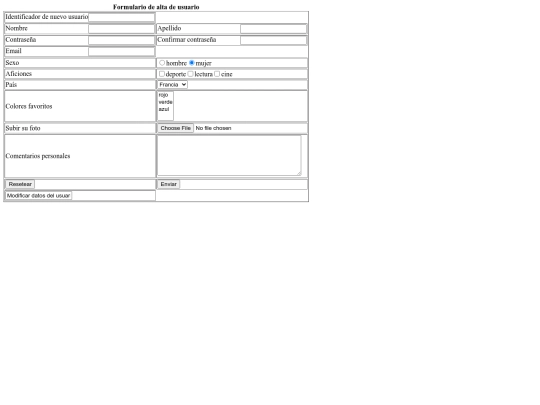 Formularios screenshot