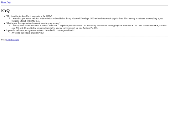 faq screenshot