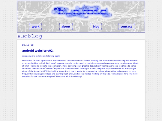 blog screenshot