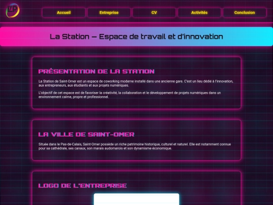 site rapport stage/entreprises screenshot