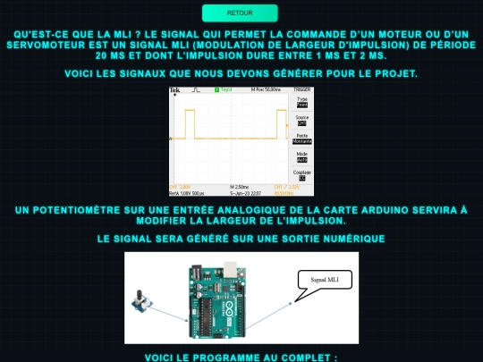 site web drone/MLI screenshot