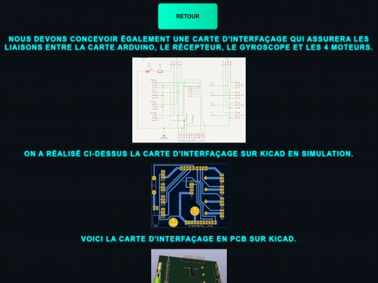 site web drone/réalisation de la carte interfacage screenshot