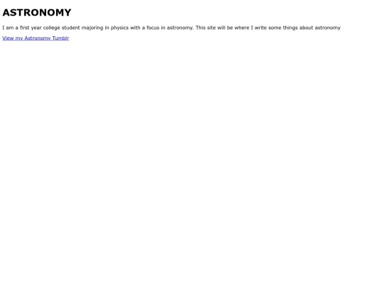 astronomy screenshot