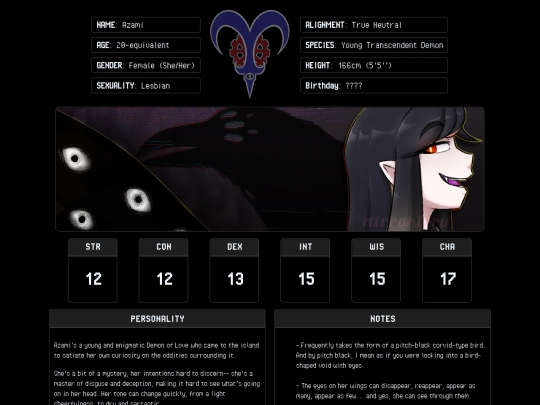 cast/azami screenshot