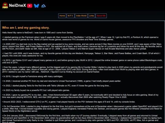 aboutme screenshot