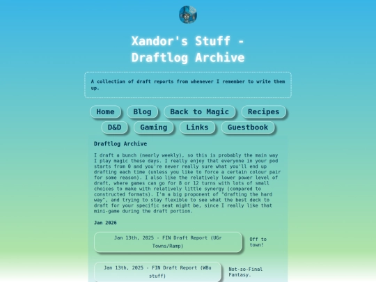 magic/draftlogs/draftlogs_index screenshot