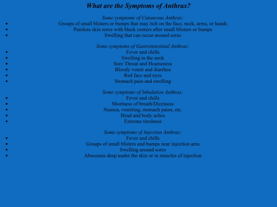 Symptoms screenshot