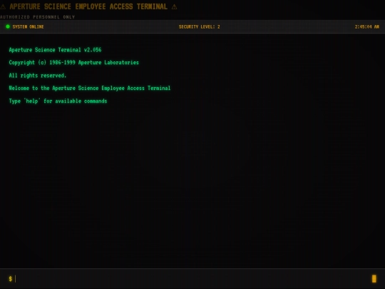 terminalold screenshot