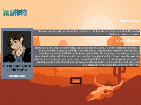 characterWikiPages/brandonWiki screenshot
