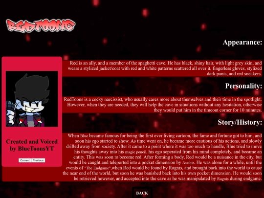 characterWikiPages/villainsPages/redWiki screenshot