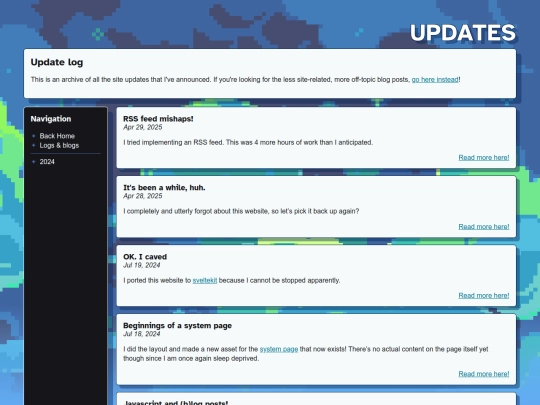 log screenshot