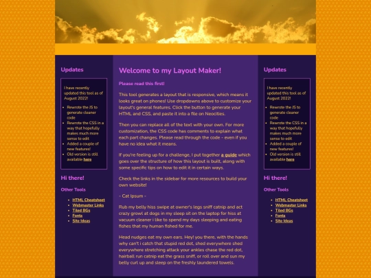 Test-site screenshot